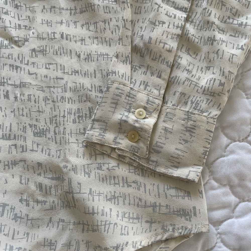 Levi's Made & Crafted Silk‎ Blouse Size Small - Picture 2 of 6